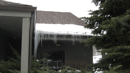 heat cables not enough to de-ice roof