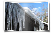 Gutter ice dam prevention