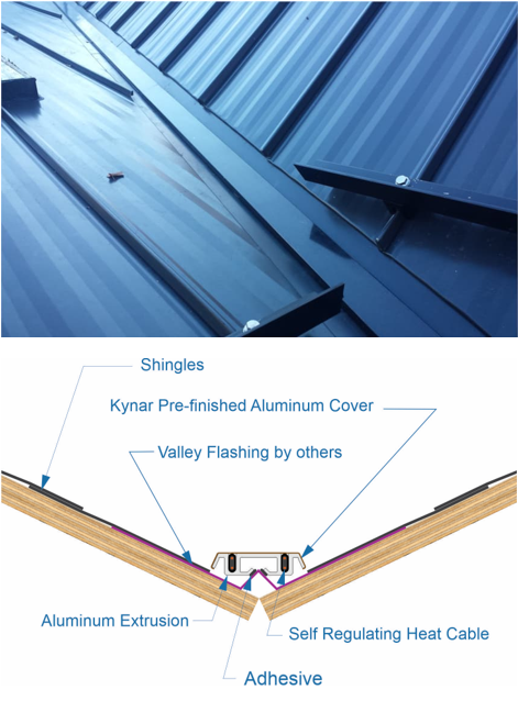 Roof Ice Prevention Heated Valley VP-MW